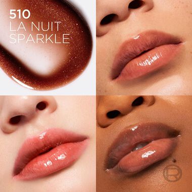 faces plump ambition hyaluron lip oil 510 la nuit sparkle