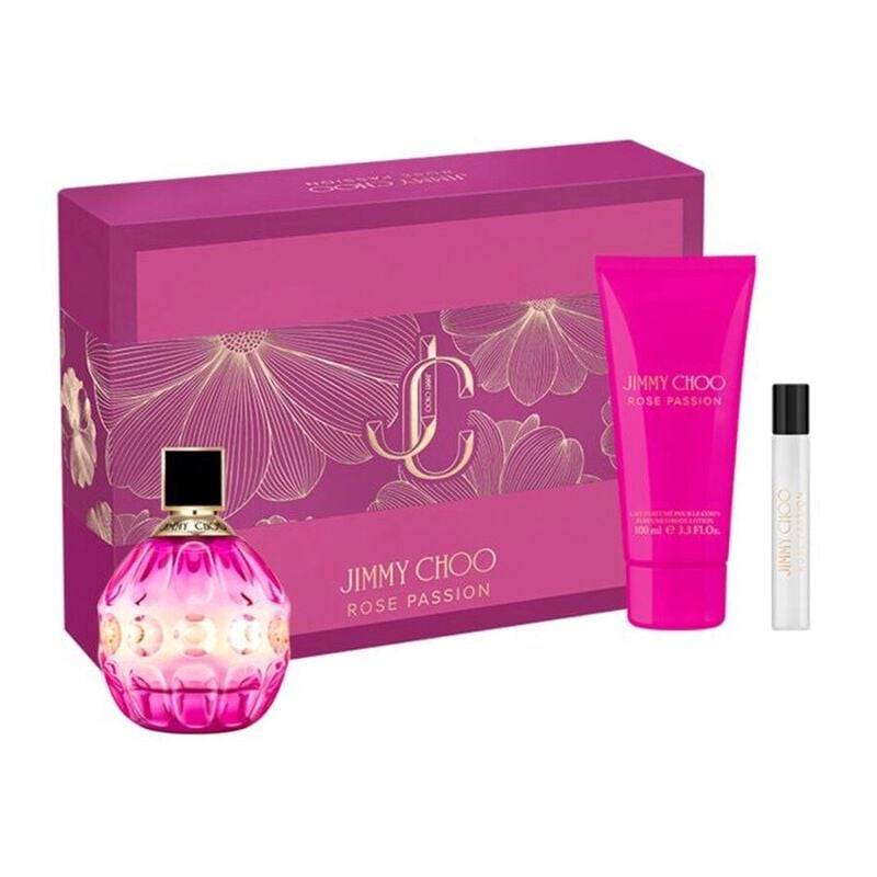 jimmy choo set jimmy choo rose passion edp 100ml + body lotion 100ml + edp 7.5ml