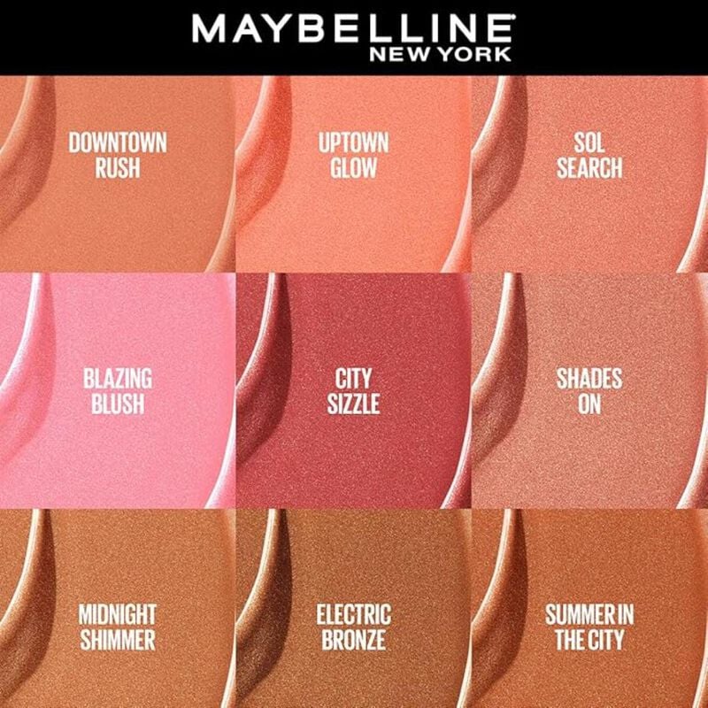 maybelline new york sunkisser liquid glow blush with vitamin e, 11 electric bronze