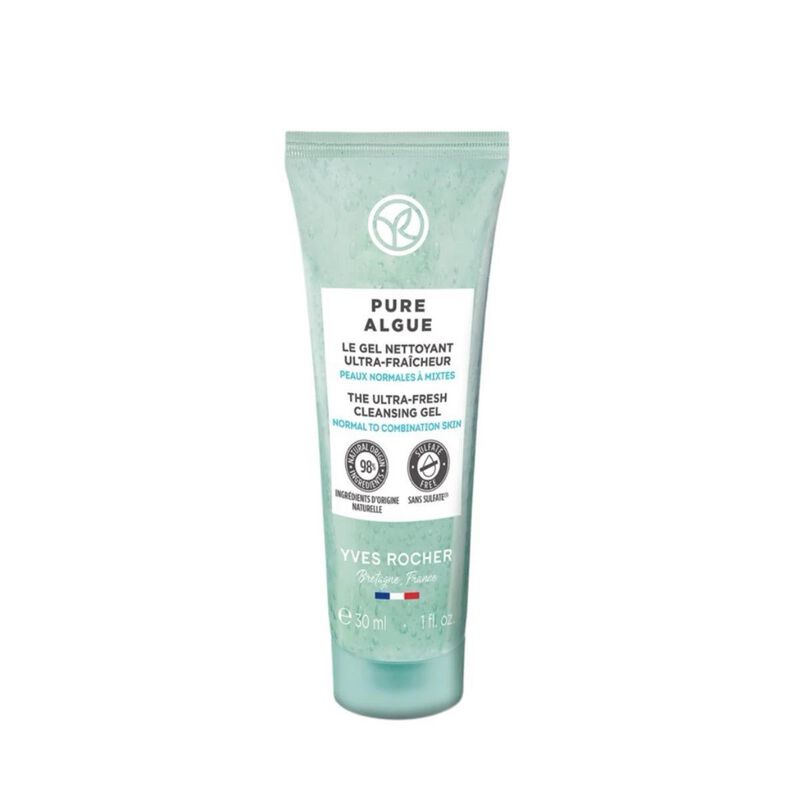 yves rocher pure algue the ultrafresh cleansing gel tube 30ml