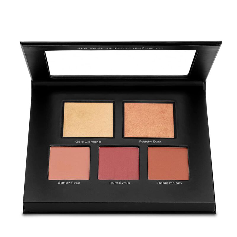wow beauty make me blush  blush and highlighter palette