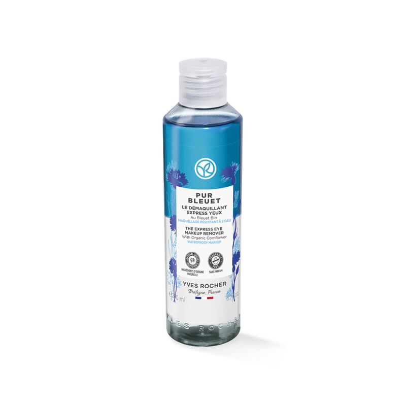 yves rocher the express eye makeup remover pur bleuet  200ml