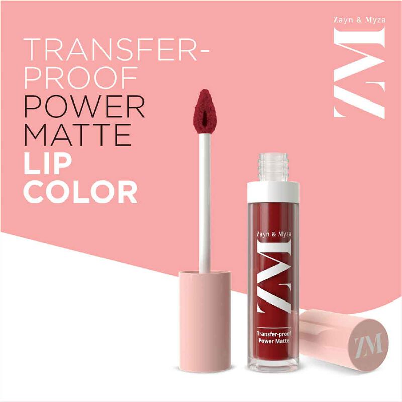 Transfer-Proof Power Matte Finish Lip Colour zayn and mayza transferproof power matte finish lip colour