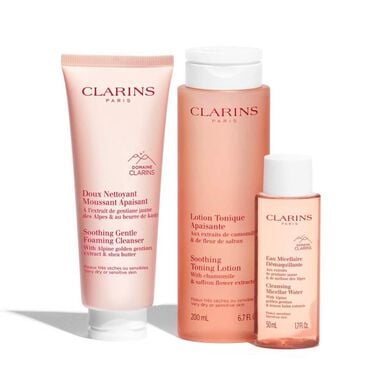 Clarins Vp Cleansing Essentials Kit For Sensitive Skin faces clarins vp cleansing essentials kit for sensitive skin