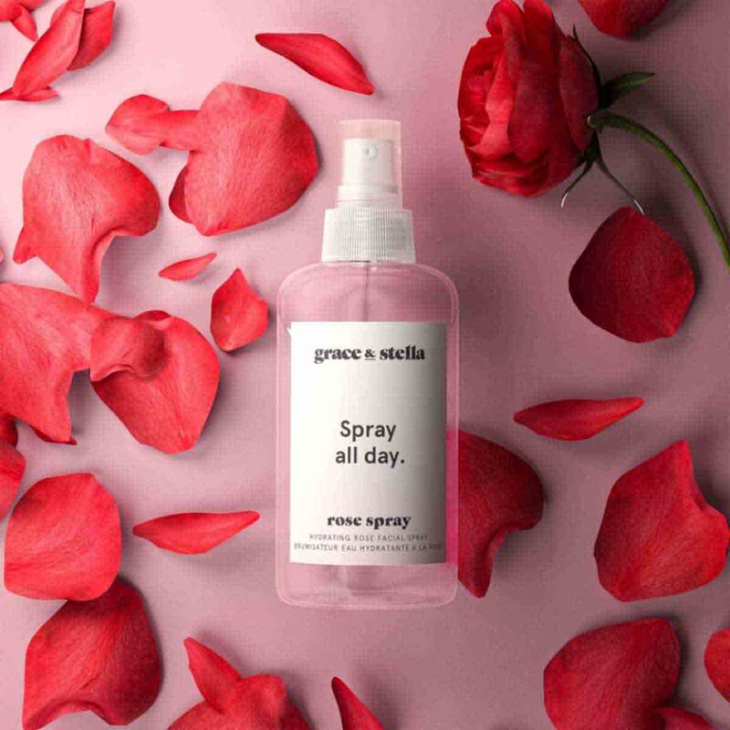 Rose Facial Spray grace and stella rose facial spray