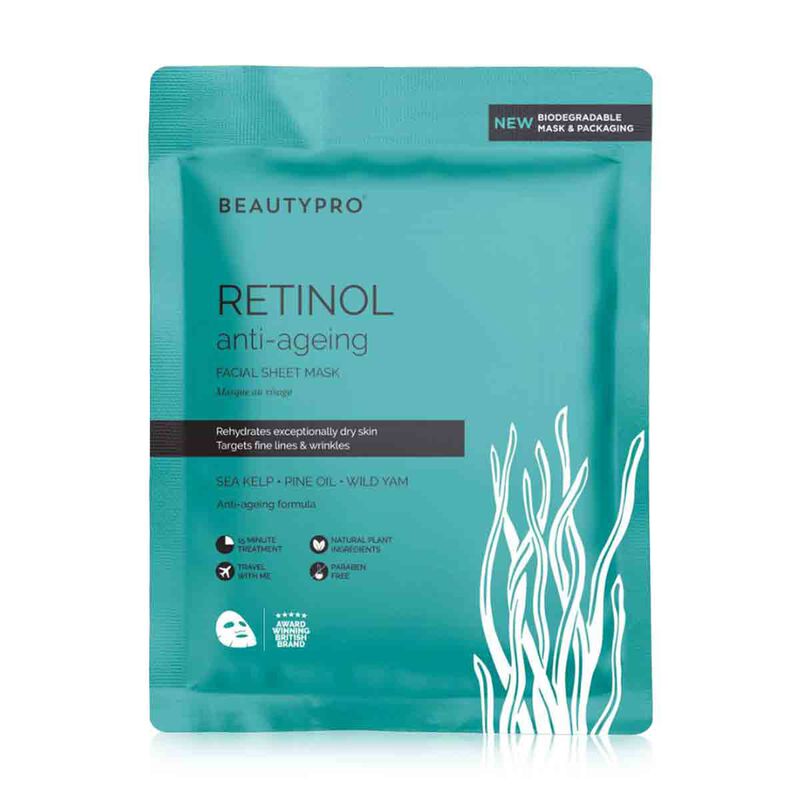 Retinol Facial Sheet Mask beautypro retinol facial sheet mask