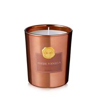 Suede Vanilla Scented Candle faces suede vanilla scented candle