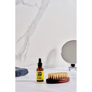 faces smooth   shine beard bundle  beard oil  aroma  brush