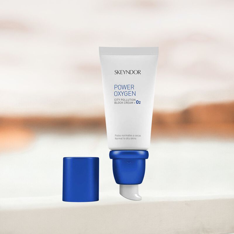 skeyndor باور أكسجين سيتي بولوشن بلوك كريم o2