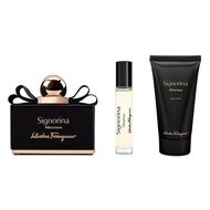 SET Ferragamo Signorina Misteriosa F EDP 100ML + EDP 10 + B.L 50ML faces set ferragamo signorina misteriosa f edp 100ml   edp 10   b l 50ml