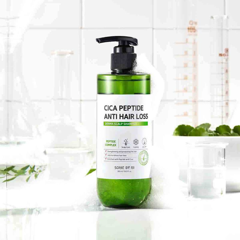 some by mi cica peptide anti hair loss derma scalp shampoo