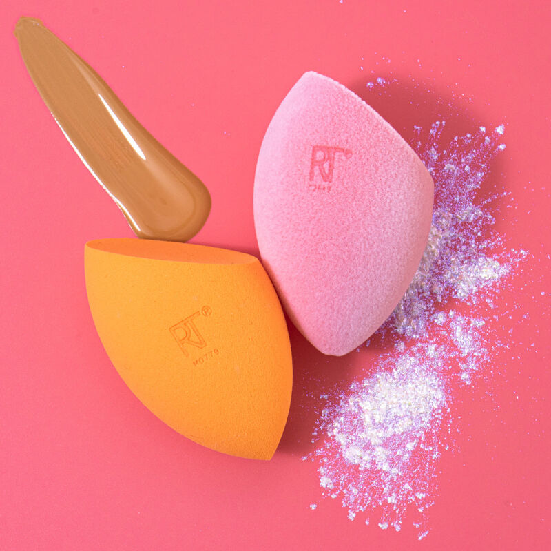 real techniques miracle complexion sponge & miracle powder sponge set