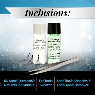 faces individual lashes starter kit shortmediumlong black knotted flares