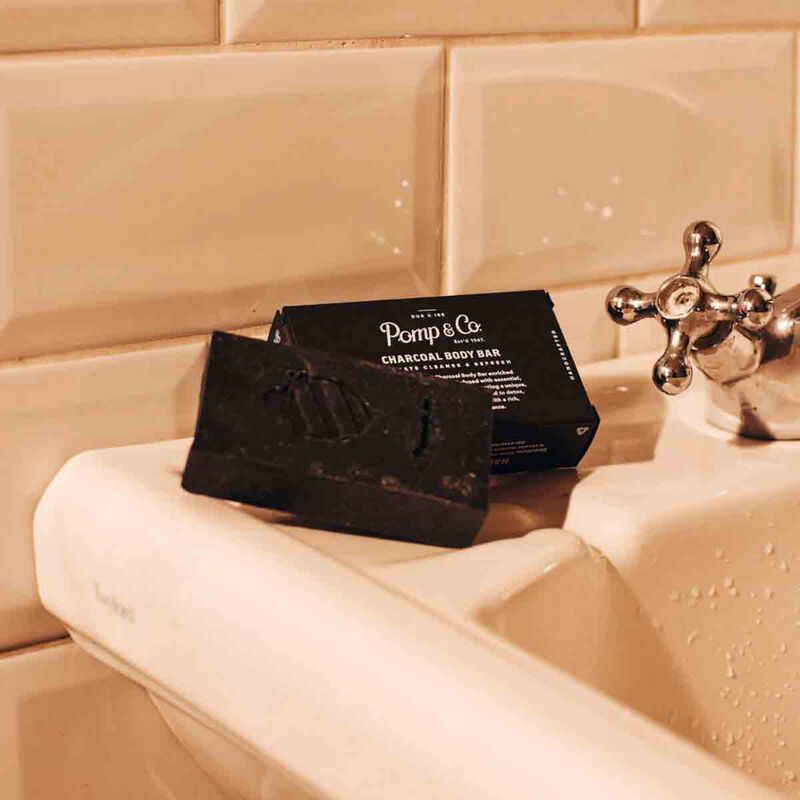 pomp & co charcoal body bar