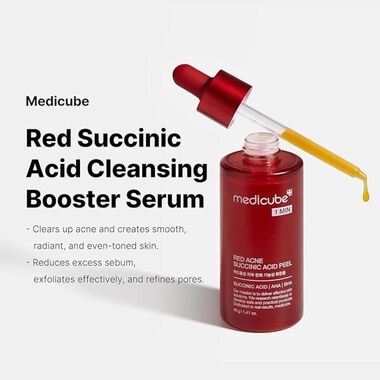 faces medicube red succinic acid clarifying serum