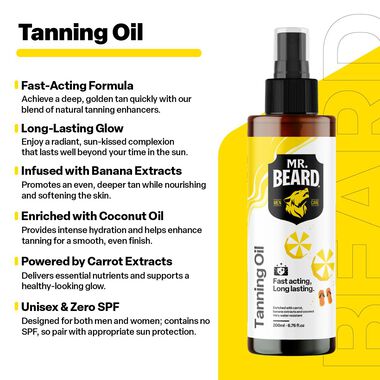 faces natural tanning oil