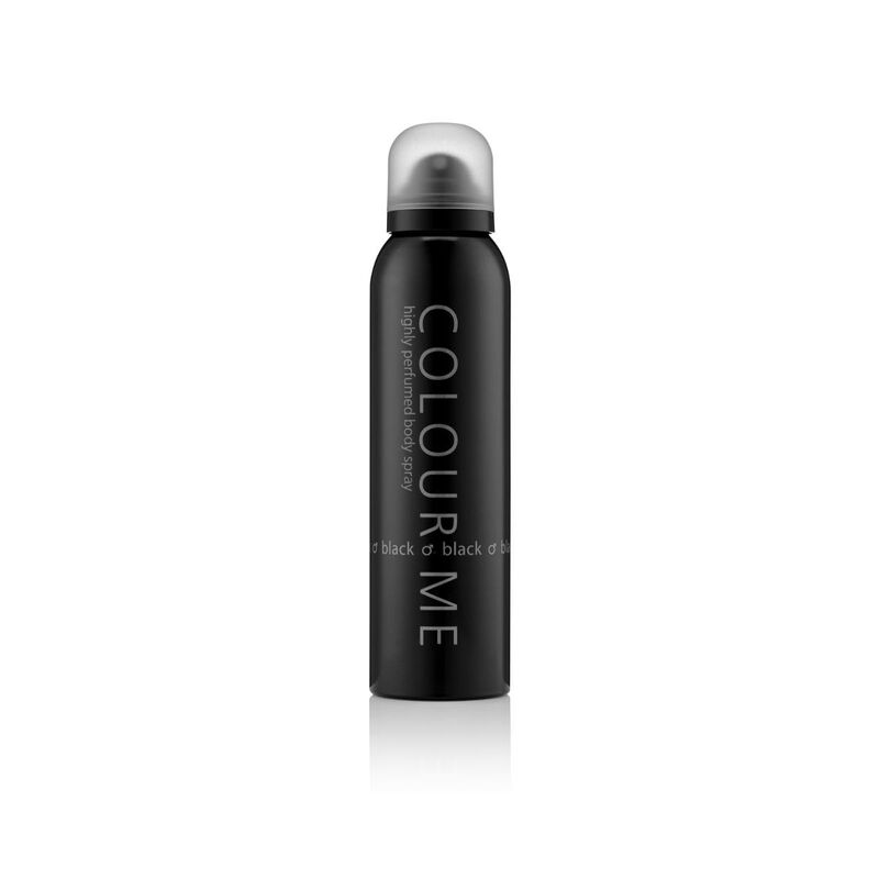 colour me colour me body spray for men black 150ml