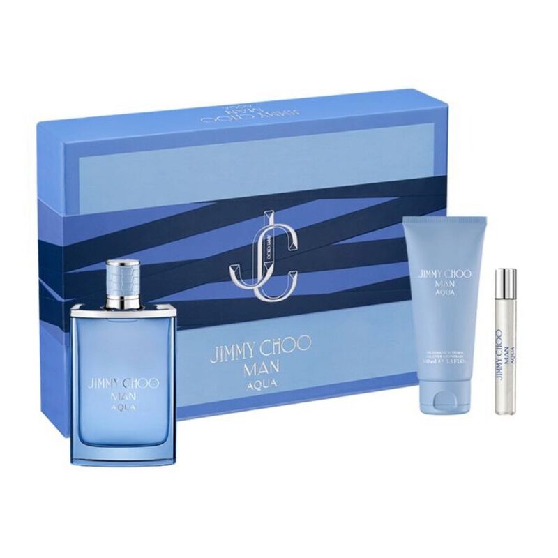 jimmy choo jimmy choo man aqua gift set edt 100ml + sg 100ml + edp 7.5ml
