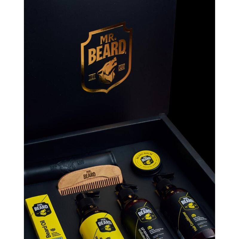 mr beard مجموعة العناية الضخمة &ndash; العناية الكاملة بالشعر واللحية وعطرها