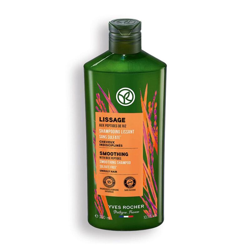 yves rocher smoothing shampoo for unruly hair, sulfatefree
