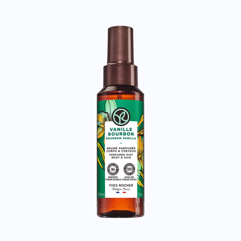 yves rocher perfumed body and hair mist vanilla