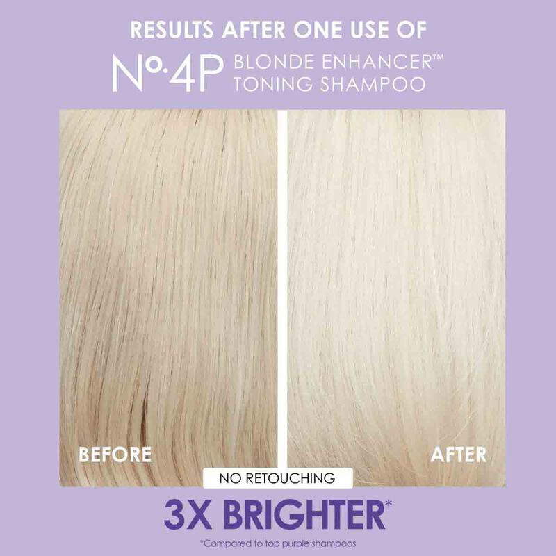 No.4P Purple Blonde Enhancer Toning Shampoo olaplex no.4p purple blonde enhancer toning shampoo