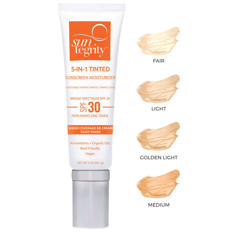 suntegrity 5 in 1 tinted sunscreen moisturizer broad spectrum spf 30