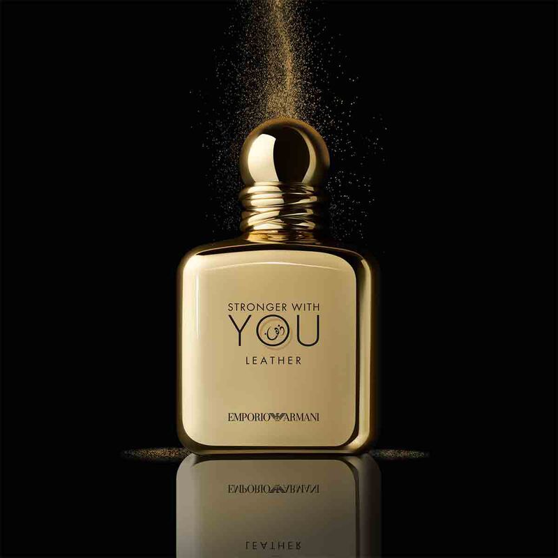 armani beauty stronger with you leather  eau de parfum