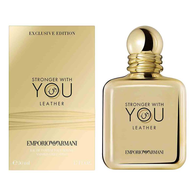 armani beauty stronger with you leather  eau de parfum