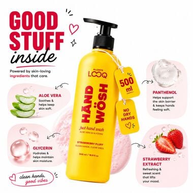 faces strawberry fluff hand wash 500ml