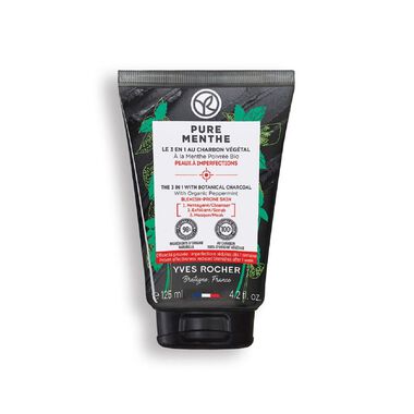 faces 4 in 1 botanical charcoal with organic peppermint pure menthe