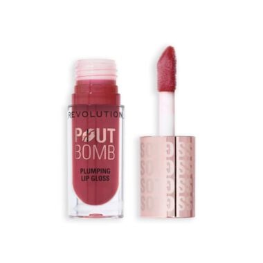 Plumping Lip Gloss Pout Bomb - Mauve Pink faces plumping lip gloss pout bomb mauve pink