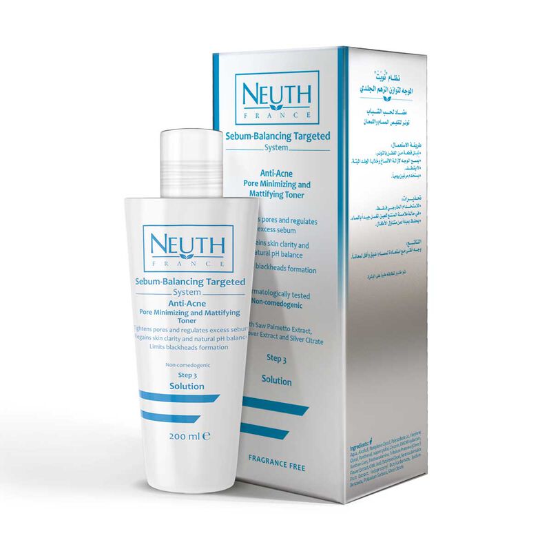 Anti-Acne Pore Minimizing and Mattifying Toner 200ml (Acne-Prone Skin) neuth france antiacne pore minimizing and mattifying toner 200ml (acneprone skin)