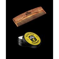 faces tame   frame beard kit  beard wax   wooden comb