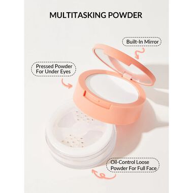 faces sheglam insta ready face   under eye setting powder duo translucent