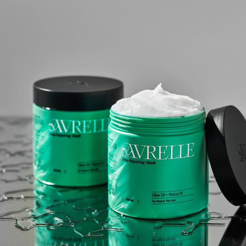 avrelle ماسك بزيت الزيتون و زيت الجرجير