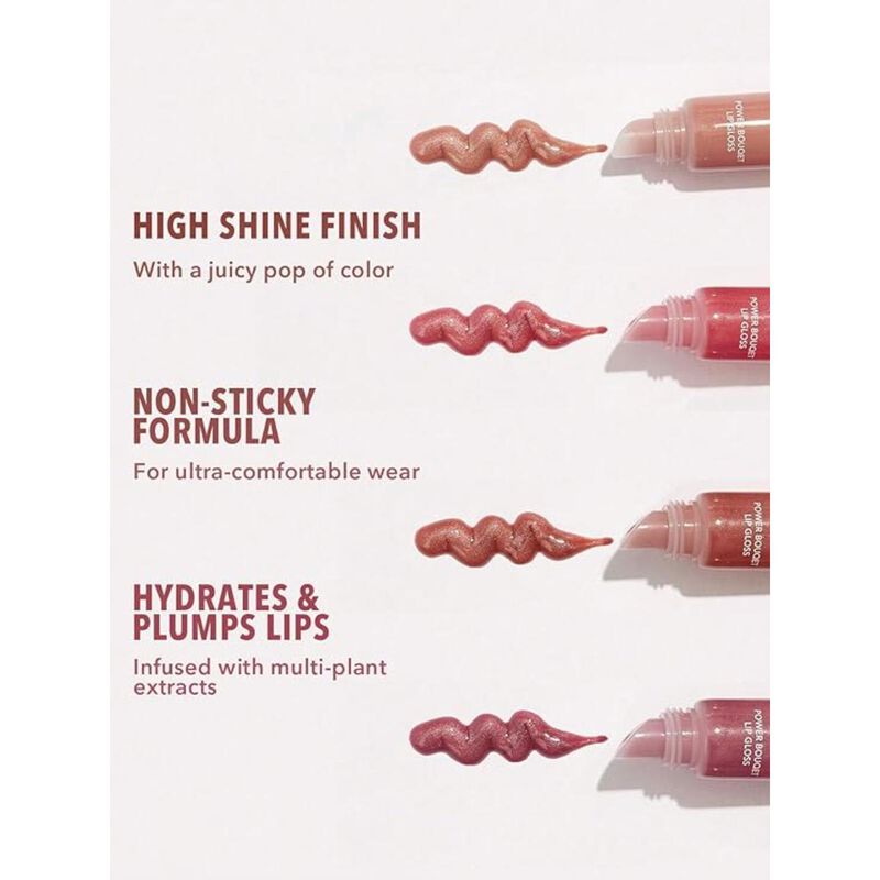 sheglam sheglam power bouquet lip gloss sunny sands shiny tinted moisturizing