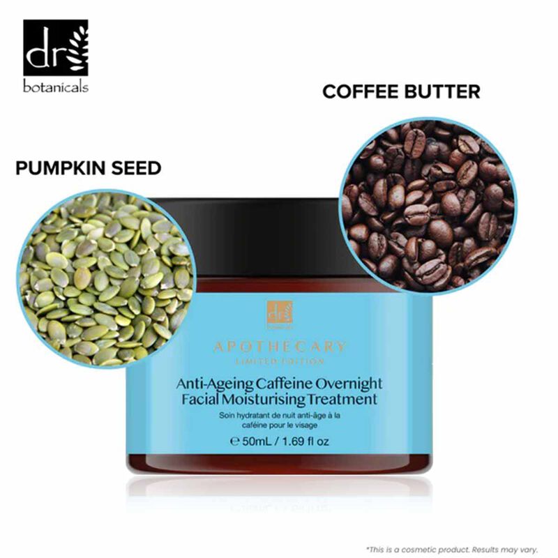 Anti aging Caffine Overnight Facial Moisturising Treatment dr. botanicals anti aging caffine overnight facial moisturising treatment