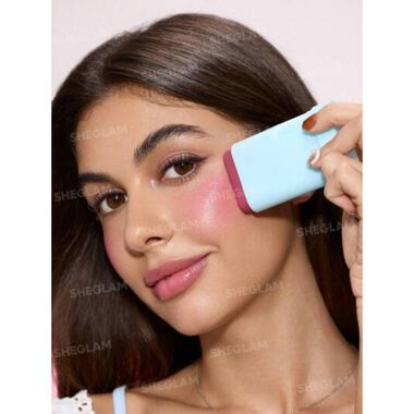 faces sheglam glass glow blush stick brisk babe