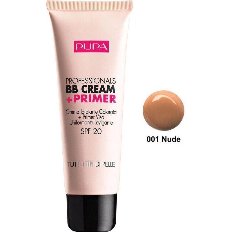 pupa professionals bb cream + primer  nude 001