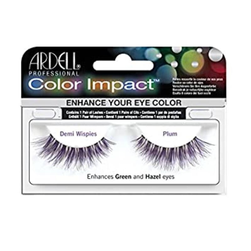 ardell color impact lashes demi wispies plum