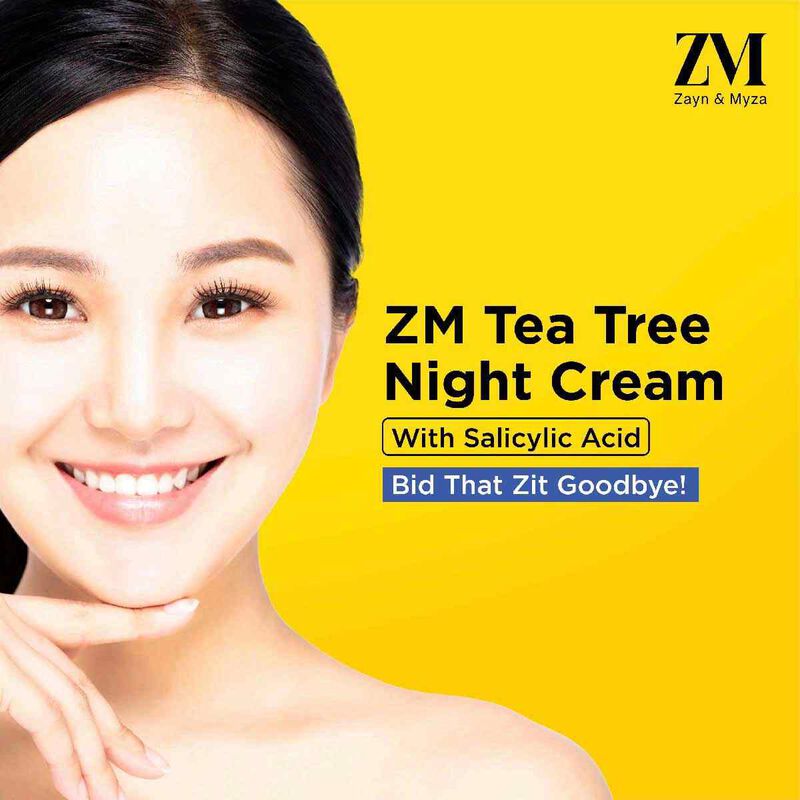 Tea Tree Night Cream with Niacinamide zayn and mayza tea tree night cream with niacinamide