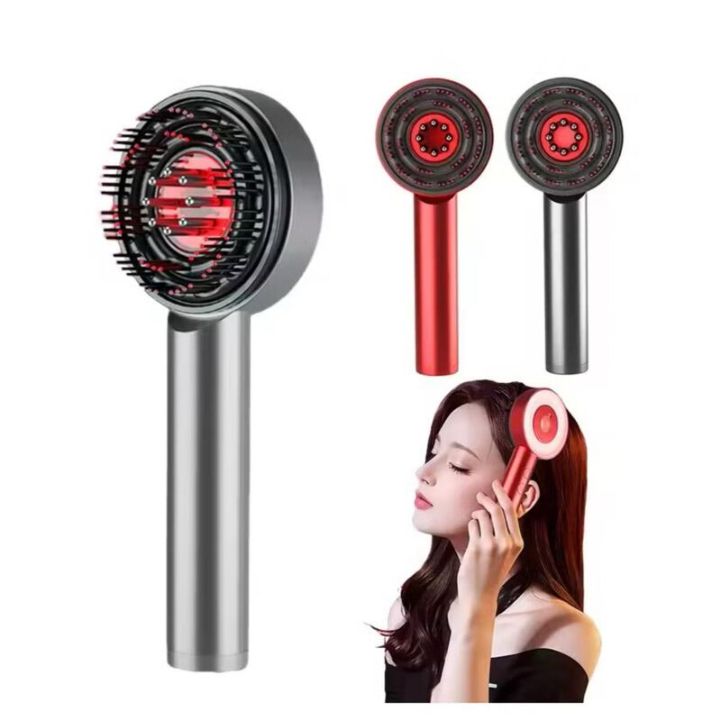 rhea beauty hair comb massage red and blue light medicated massage comb hair skin medicated antihair loss