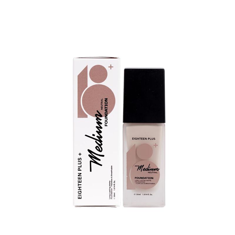 18plus 18+ فاونديشن ميديوم نيوترال – 30 مل
