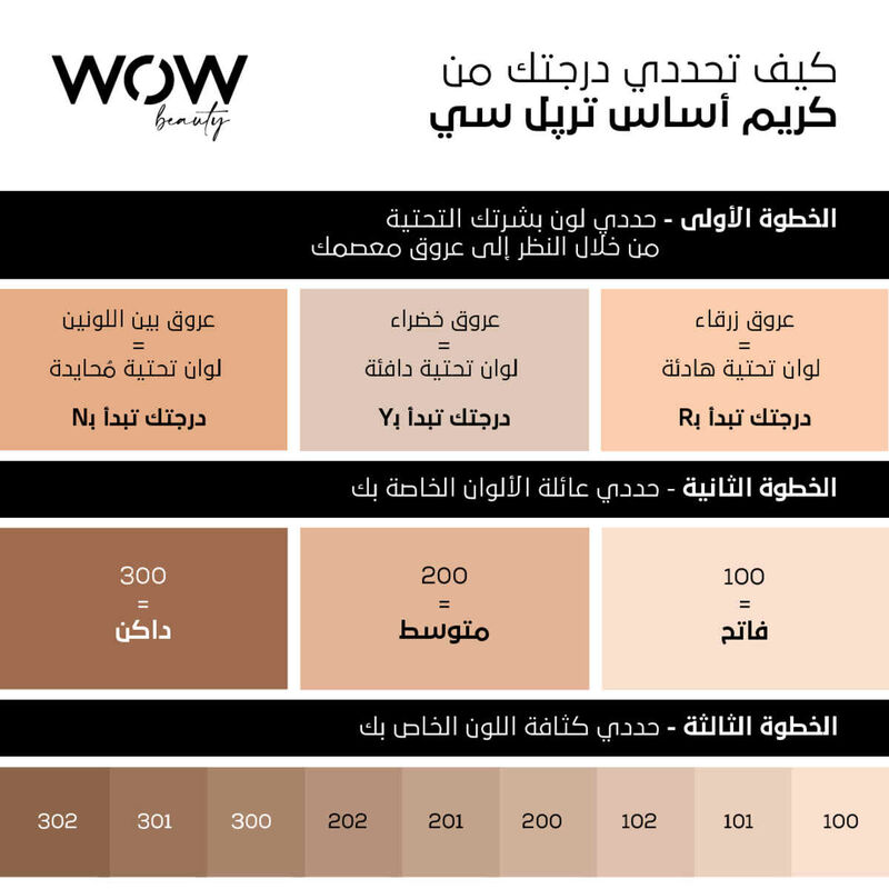 wow beauty triple c foundation &ndash; conceal, contour, cover