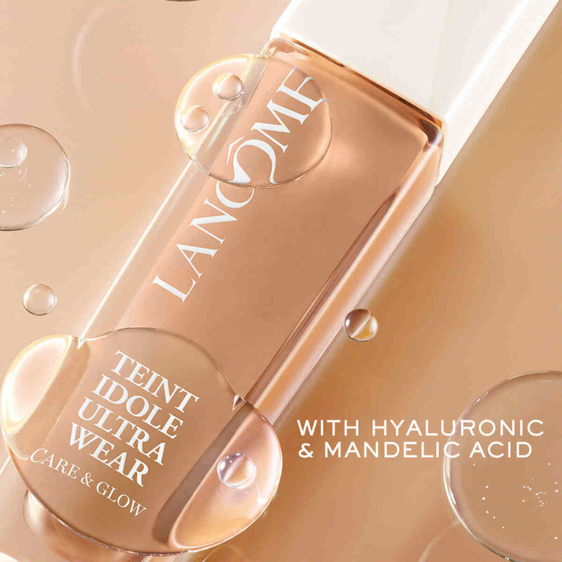 lancome teint idole ultra wear care & glow foundation​ with hyaluronic acid  400w