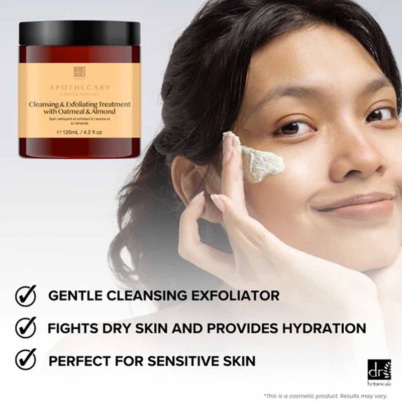 Cleansing and Treatment With Oatmeal and Almond dr. botanicals cleansing and treatment with oatmeal and almond