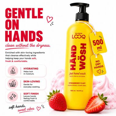 faces strawberry fluff hand wash 500ml