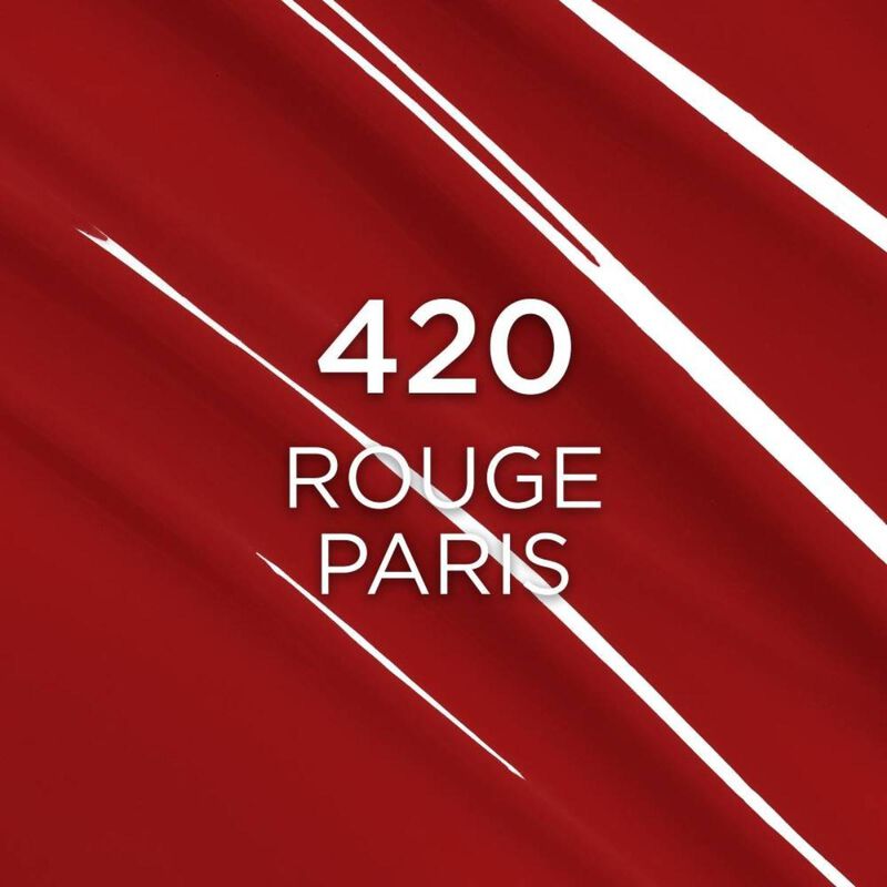 l'oreal paris infallible lacque resistance liquid lipstick 420 le rouge paris