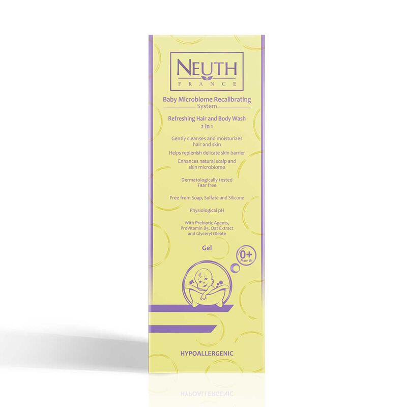 neuth france mircrobiome recalibrating system refreshing hair & body wash (2 in 1) 200 ml